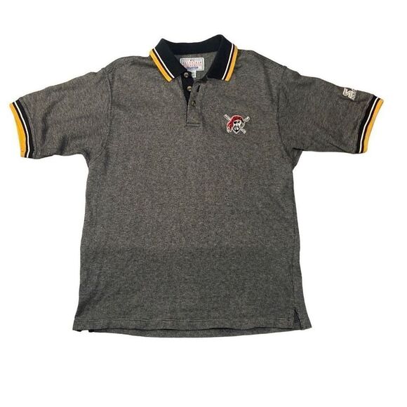 Vintage Starter Pittsburgh Pirates Polo Shirt Men’s Medium MLB Vintage 1997 Logo - Picture 1 of 12